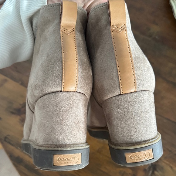 Dr. Scholl's Tan Wedge Boots - Picture 2 of 6